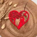 Herz Deko aus Holz – Ewige Liebe