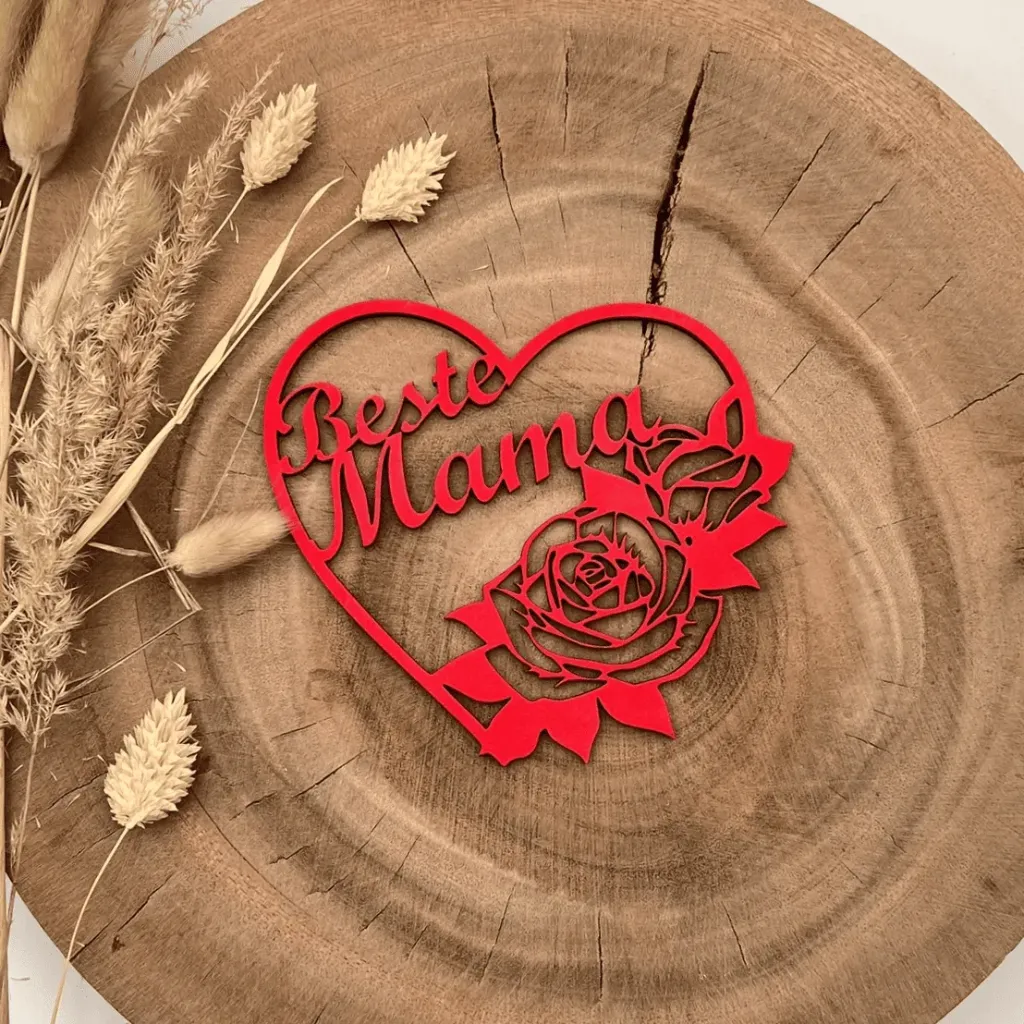 Herz Deko aus Holz – „Beste Mama“