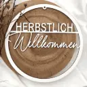 Türkranz aus Holz „HERBSTLICH Willkommen“