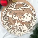 Türkranz mit Weihnachtsmotiv – Geschenkauslieferung
