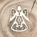 Weihnachtsengel aus Holz – Schutzengel des Lichts