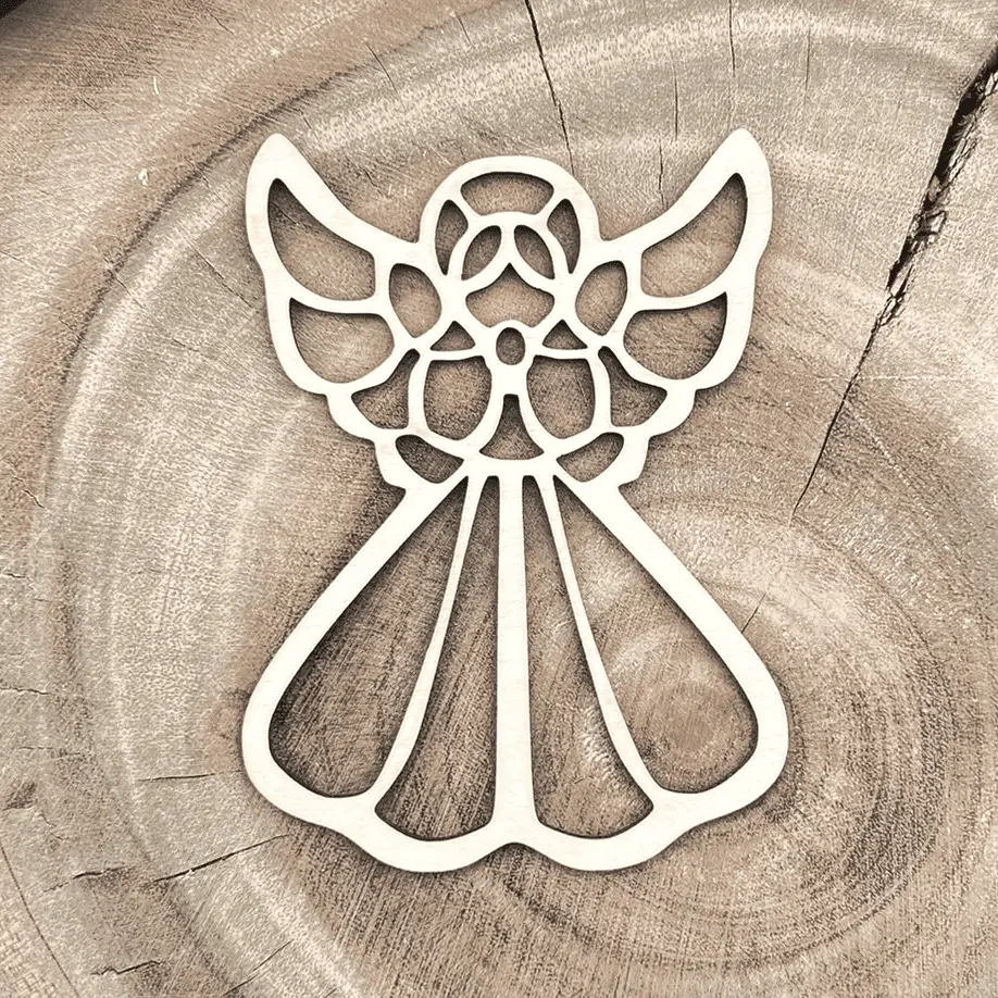 [A01054] Weihnachtsengel aus Holz – Engel der Sternennacht
