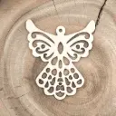 Weihnachtsengel aus Holz – Schutzflügel der Weihnacht