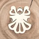 Weihnachtsengel aus Holz – Herzenswächterin der Weihnacht