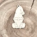 Weihnachtsanhänger aus Holz – Wichtel zum Anmalen