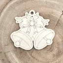 Weihnachtsanhänger aus Holz – Weihnachtsglocken zum Anmalen