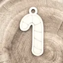 Christbaumschmuck aus Holz - schlichte Zuckerstange zum Basteln & Bemalen