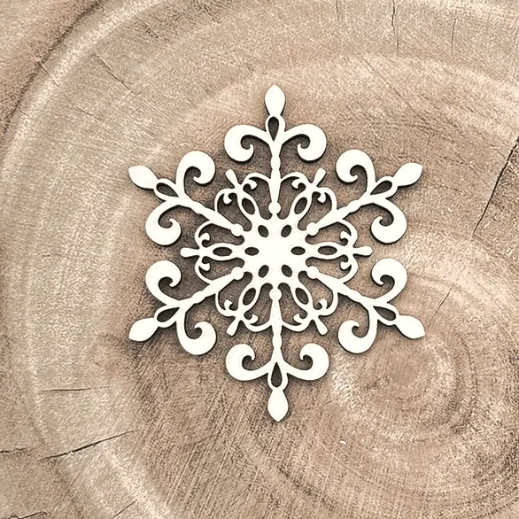 Schneeflocke aus Holz – Wirbelzauber