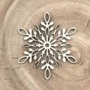 Schneeflocke aus Holz – Naturkristall