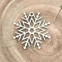 Schneeflocke aus Holz – Schneestern