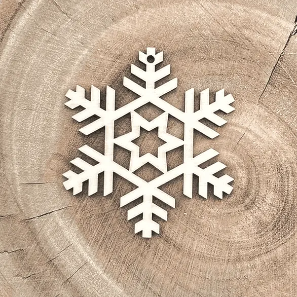 Schneeflocke aus Holz – Winterstern