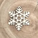 Schneeflocke aus Holz – Winterstern