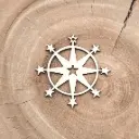 Schneeflocke aus Holz – Strahlender Winterstern