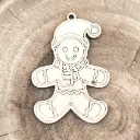 Weihnachtsornament - Lebkuchenmann II