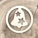 Weihnachtsornament - Glocke im Rahmen