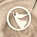 Weihnachtsornament - Engel im Rahmen