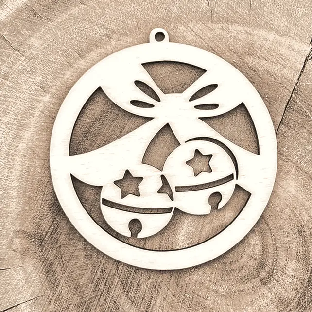 [A01126] Weihnachtsornament - Masche im Rahmen