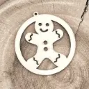 Weihnachtsornament - Lebkuchen im Rahmen