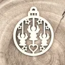 Weihnachtsornament - Herzengel