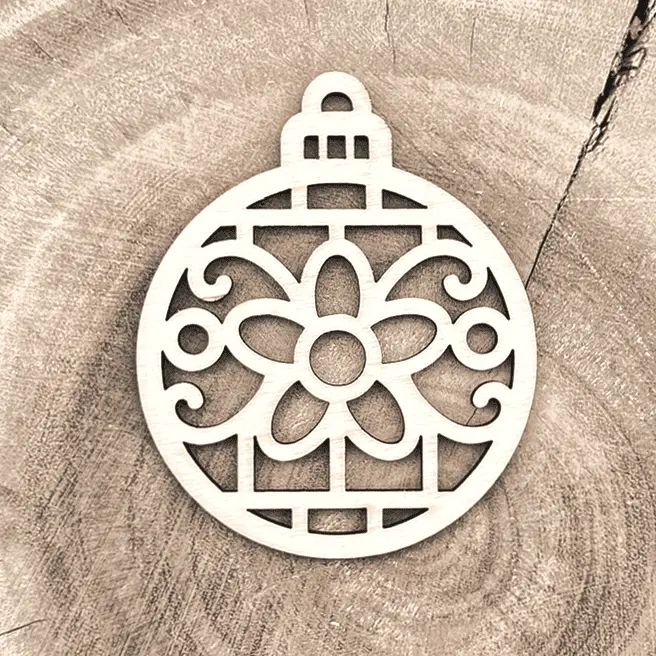 Weihnachtsornament - Frostige Blüte