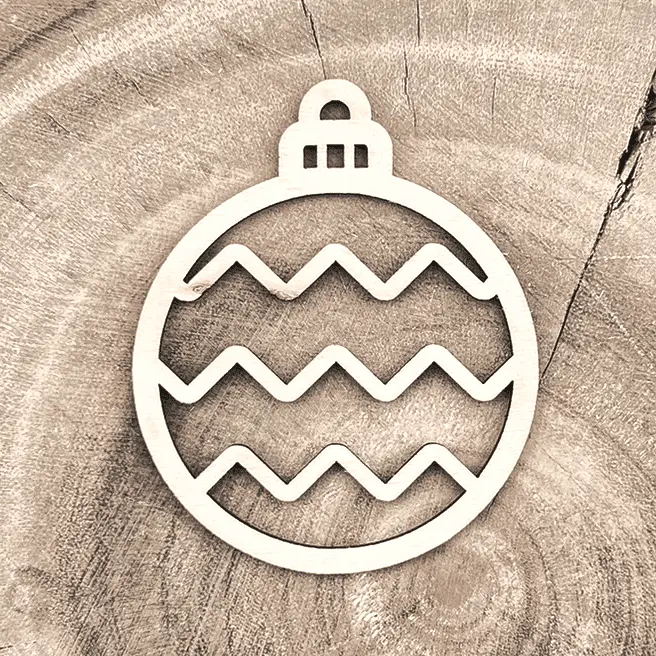 [A01147] Weihnachtsornament - Wellen