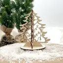 3D-Weihnachtsbaum aus Holz - Festliche Tanne