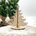 3D-Weihnachtsbaum aus Holz – Sternentanne
