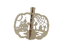 Halloween 3D Kürbis - Spukhaus