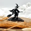 Halloween Kerzenpodest - Hexe