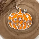 Kürbis Deko aus Holz – Blumenreigen