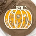 Kürbisdeko - Blütenträume im Herbst