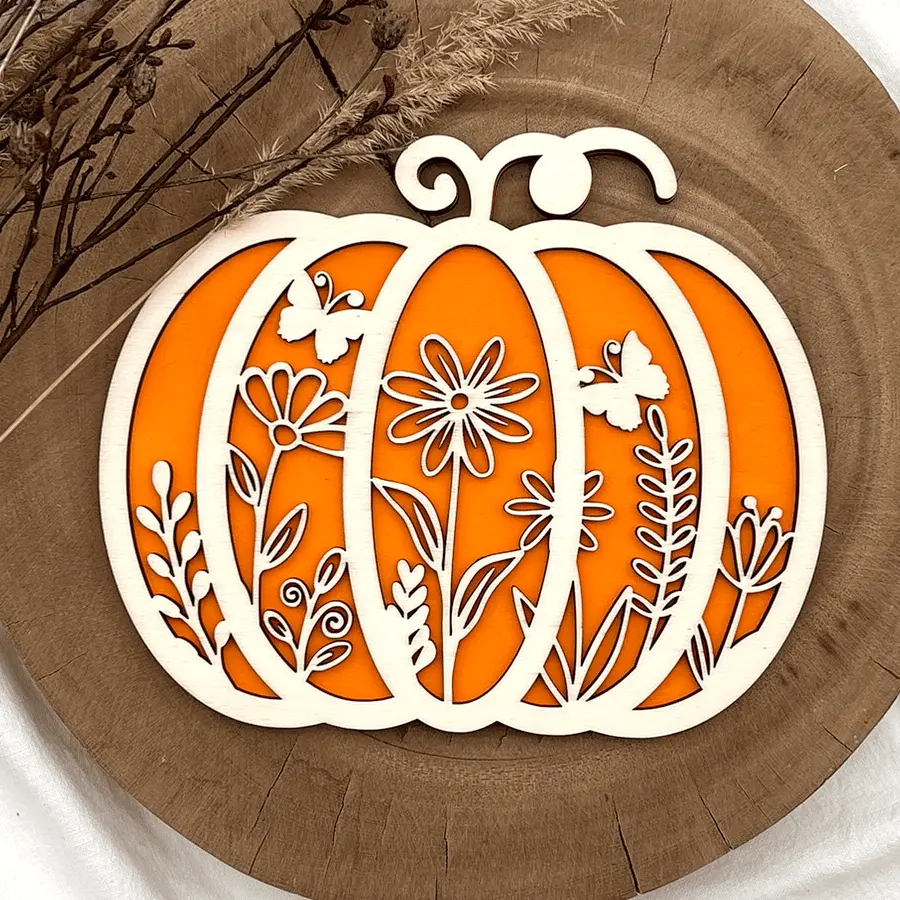 Kürbisdeko - Blütenträume im Herbst