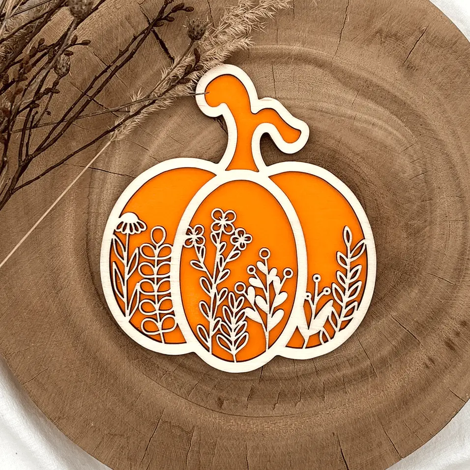 Kürbisdeko - Blütenzauber im Herbst