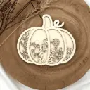 Kürbisdeko - Herbstblüten Kürbis