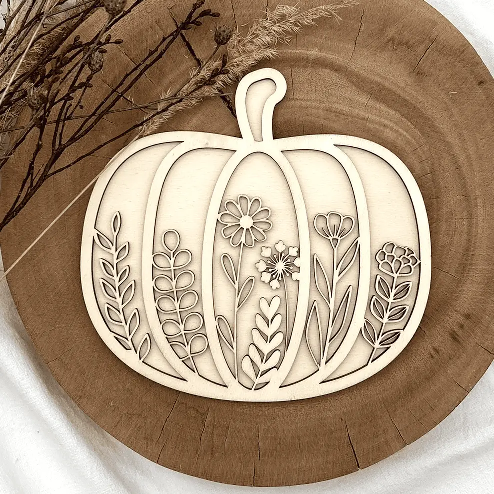 Kürbisdeko - Herbstkranz Kürbis