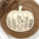 Kürbisdeko - Herbstkranz Kürbis