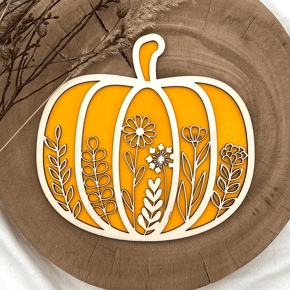 Kürbisdeko - Herbstkranz Kürbis