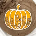 Kürbisdeko - Herbstkranz Kürbis