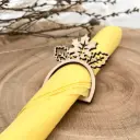 Serviettenring aus Holz – Blätterpracht