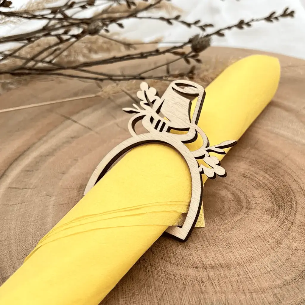 [A01266] Serviettenring aus Holz – Herbsthut