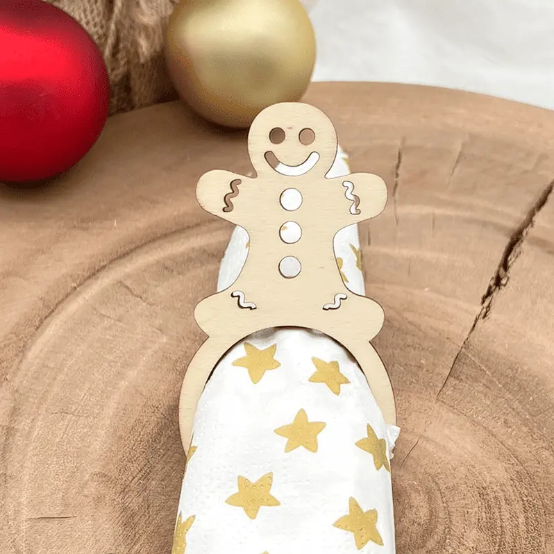 Serviettenring aus Holz – Knuspermann