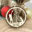 3D-Christbaumschmuck aus Holz – Sternenfänger