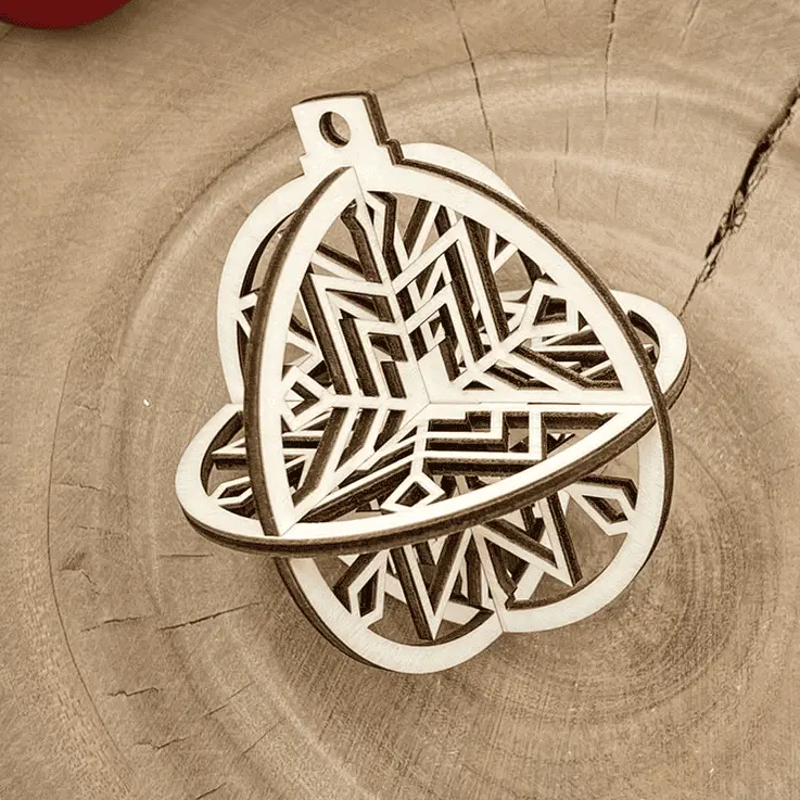 [A01162] Weihnachtsornament 3D - Sternkugel