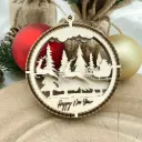 3D-Christbaumschmuck aus Holz – Wald der Winterträume