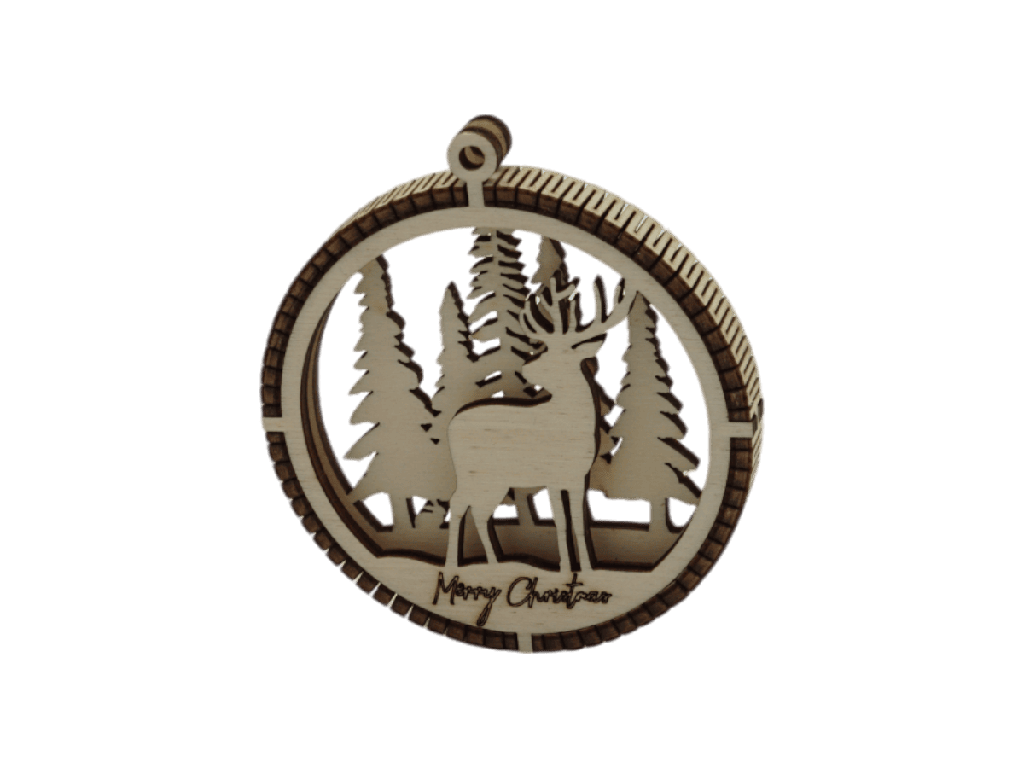 Weihnachtsornaments 3D -Frosthirsch
