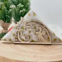 Serviettenhalter aus Holz - Sternenzauber mit Engel