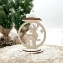 Weihnachts LED Teelichthalter - Rentier