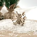 Weihnachts LED Teelichthalter - Schneeflocke