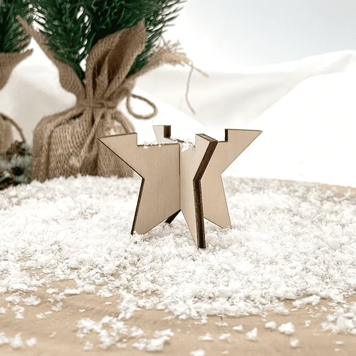 [A01305] Weihnachts LED Teelichthalter - Sternenleuchte