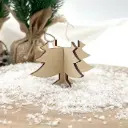 LED-Teelichthalter aus Holz – Tannenbaum